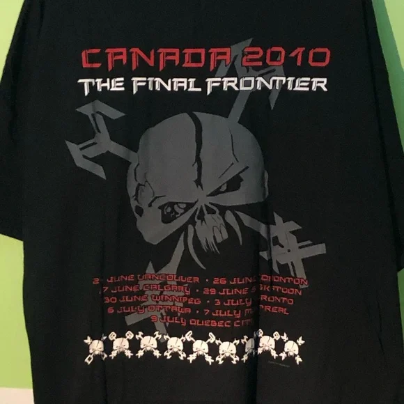 🎸 [BRAND NEW] 2010 IRON MAIDEN THE FINAL FRONTIER TOUR SHORT SLEEVE T-SHIRT 🎸 - Picture 6 of 9